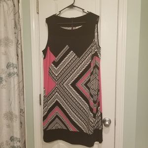 Geometric print dress